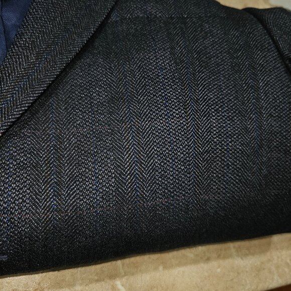 Men's Lauren Ralph Lauren Herringbone Lambs' Wool Blazer Sport Coat Size 42R - Picture 10 of 10